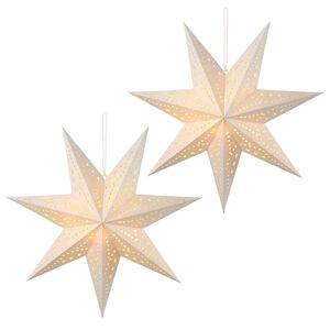 vidaXL Kerstverlichting RAAHE 2 st 10 LED's Warmwit 45 x 6 x 45 cm