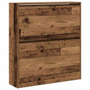 vidaXL Schoenenkast 80 x 21 x 87,5 cm Bewerkt hout Oudhout