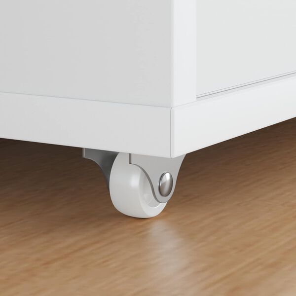 vidaXL Caster 2 pcs Wit 42 x 11,5 x 29 mm IJzer