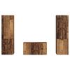vidaXL Tv-meubelset 5 pcs Oud Hout Bewerkt hout
