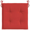 vidaXL Tuinstoelkussens 2 st 50x50x4 cm stof rood