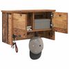 vidaXL Wandgemonteerde kapstok Oudhout 50 x 20 x 30 cm Bewerkt hout