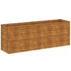 vidaXL Verhoogde tuinbak 196x50x69 cm cortenstaal