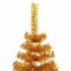 vidaXL Kerstboom met 300 LED met standaard Goud 240 cm PET