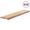 vidaXL Traptreden 16 st 120x25x2 cm onbehandeld massief eikenhout
