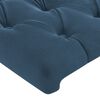 vidaXL Bedframe zonder matras 200x200 cm fluweel donkerblauw