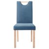 vidaXL Eetkamerstoelen 6 st stof blauw