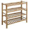vidaXL Schoenenrek 68 x 28 x 63 cm Bamboe Naturel