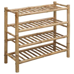 vidaXL Schoenenrek 68 x 28 x 63 cm Bamboe Naturel