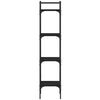 vidaXL Boekenkast 4-laags 35x30x138,5 cm bewerkt hout zwart