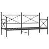 vidaXL Slaapbank zonder matras 75x190 cm staal zwart