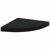 vidaXL Hoekschap zwevend 35x35x3,8 cm MDF zwart