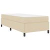 vidaXL Boxspringbed Cr&egrave;me 90 x 200 cm Stof