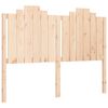 vidaXL Bedframe met hoofdbord massief hout
