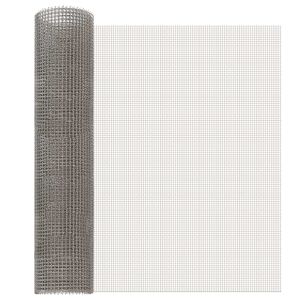 vidaXL Gaas Scherm 60 x 500 cm 3 Mesh RVS 201 Zilverkleurig