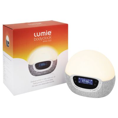 Lumie Wake-up light Bodyclock Shine 300 wit en grijs