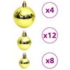 vidaXL Kerstballen 100 st 3/4/6 cm lichtgroen