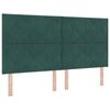vidaXL Hoofdbord Donkergroen 180 cm Fluweel