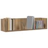 vidaXL CD-wandschap 75x18x18 cm bewerkt hout artisanaal eikenkleurig