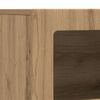 vidaXL Dressoir Artisan Eiken 80,5 x 35 x 59 cm Bewerkt hout