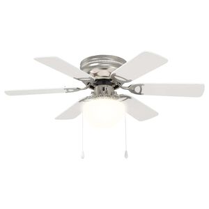 vidaXL Plafondventilator met licht &Oslash; 82 cm Wit