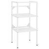 vidaXL Wastafelframe 40x38x83 cm ijzer wit