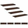 vidaXL Traplopers 8 st 90 x 25 x 2 cm Donkerbruin Massief beukenhout
