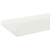 vidaXL Drijvende plank Wandgemonteerd 2 pcs Wit 80 x 9 x 2,5 cm Staal