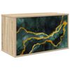 vidaXL Wandgemonteerd tv-meubel WIJHE 69 x 33 x 40 cm Sonoma Eiken