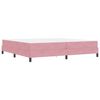 vidaXL Boxspringbed met matras Roze 200 x 200 cm Stof