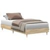 vidaXL Bedframe zonder matras 90x200 cm spaanplaat sonoma eikenkleurig