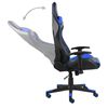 vidaXL Gamestoel draaibaar PVC blauw