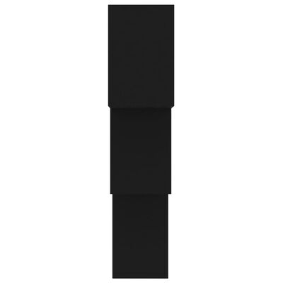 vidaXL Wandschappen kubus 68x15x68 cm bewerkt hout zwart