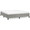 vidaXL Bedframe zonder matras 160x200 cm fluweel lichtgrijs