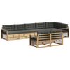 vidaXL Buiten bankenset 8 st Wit en antracietkleurig Polyester