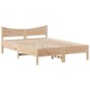 vidaXL Bedframe met hoofdbord massief grenenhout 120x190 cm