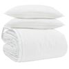 vidaXL Dekbed Set met kussen 3 pcs Wit Donsveertjes
