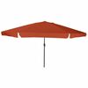 vidaXL Tuinparasol 394 x 394 x 248 cm Polyester en staal Terracotta