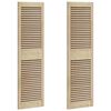 vidaXL Kastdeur 2 st Naturel 140,5 x 2,1 x 39,5 cm Massief grenenhout
