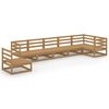 vidaXL 7-delige Loungeset massief grenenhout honingbruin