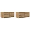 vidaXL Tv-meubelen 2 st 60x31x25,5 cm bewerkt hout artisanaal eiken