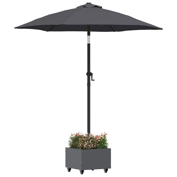 vidaXL Parasolvoet Antraciet 45 x 45 x 45 cm Staal