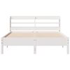 vidaXL Bedframe zonder matras massief grenenhout wit 150x200 cm