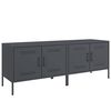 vidaXL Tv-meubelen 2 st 68x39x50,5 cm staal antracietkleurig