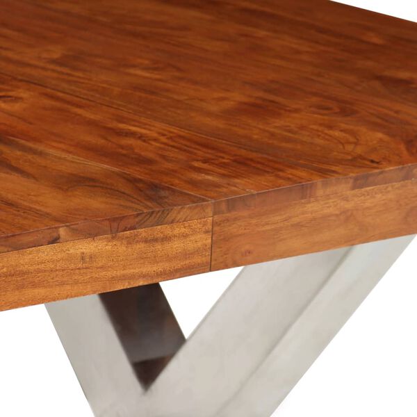 vidaXL Eettafel 180x90x76 cm massief hout