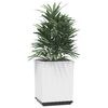 vidaXL Plantenbakken 4 st 30x30x37 cm polypropeen wit
