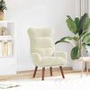 vidaXL Fauteuil Cr&egrave;me 69 x 74 x 93 cm Fluweel