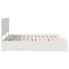 vidaXL Bedframe met hoofdeinde met lade Wit 180 x 200 cm Bewerkt hout