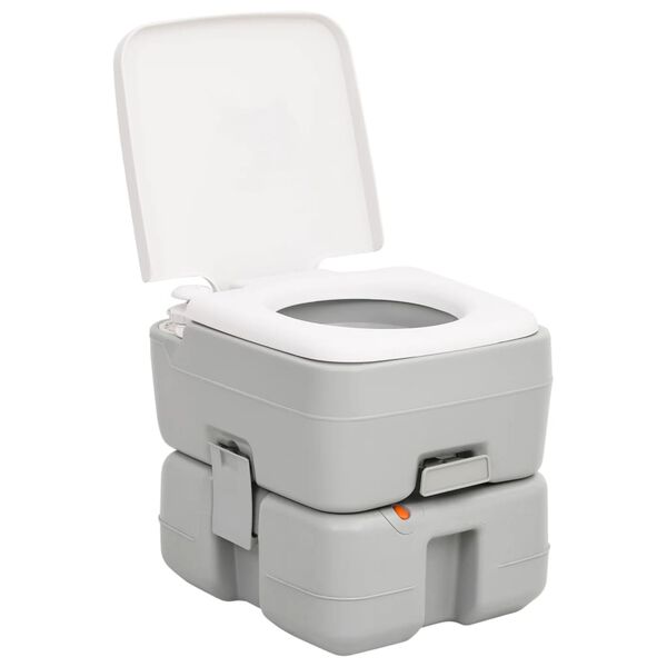 vidaXL Campingtoilet en watertankset draagbaar
