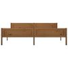 vidaXL Bedframe massief grenenhout honingbruin 200x200 cm